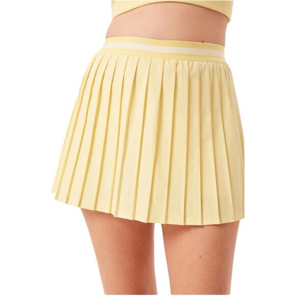 Girlfriend Collective Yellow Skater Athletic Mini Skort M - Picture 1 of 6
